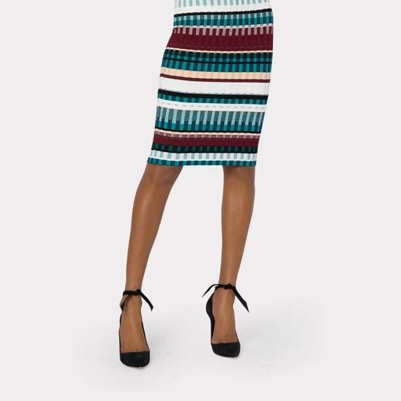 Milly Textured Tech Stripe Dress - Size M - NWT - Picture 3 of 16